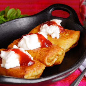 Cafe Pasqual Cheese Blintzes
