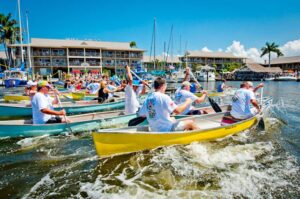 great dock canoe race festival fort myers 