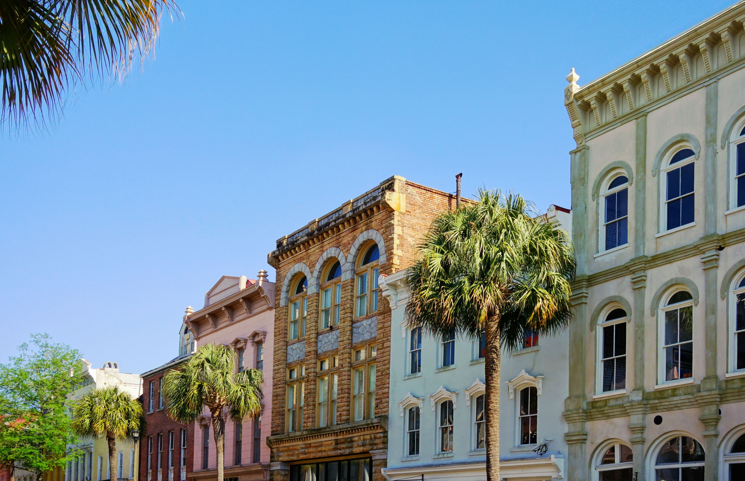 View of Broad Street in historic Charleston SC